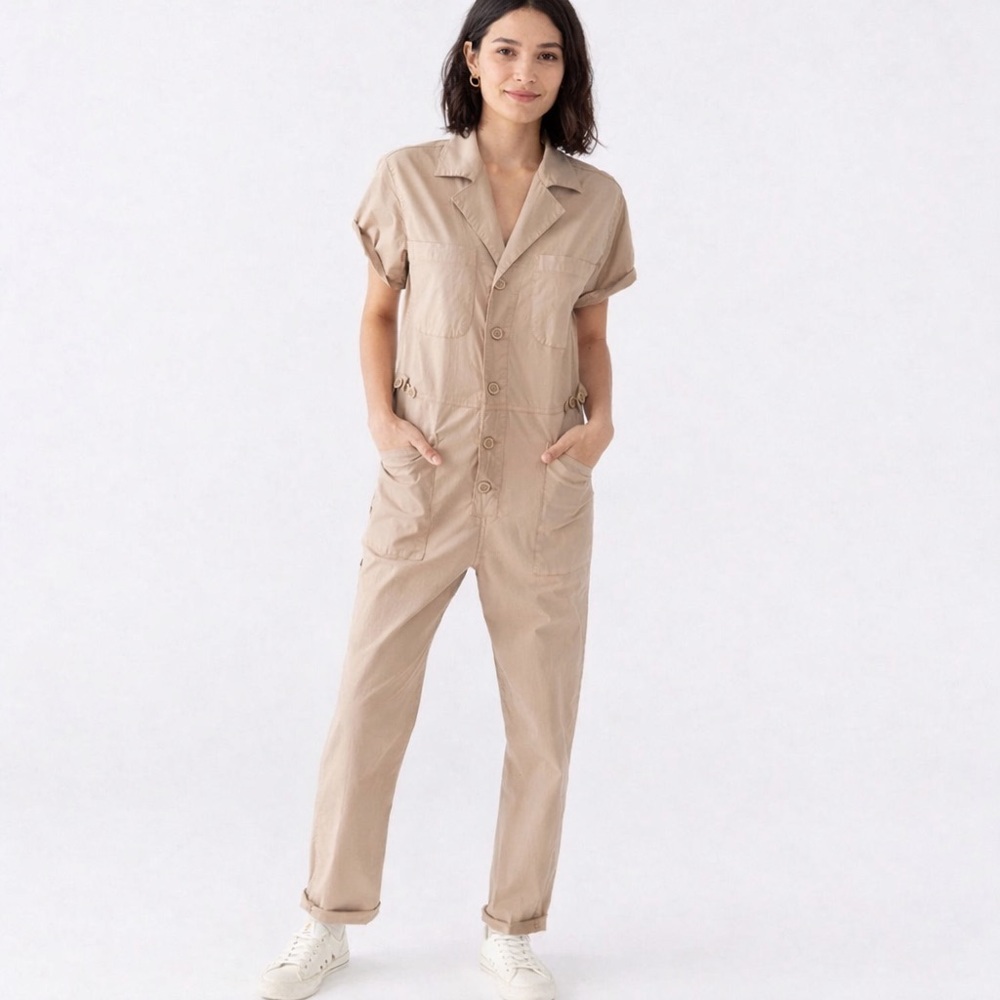 NWOT Pistola Grover Jumpsuit in Khaki - Size M